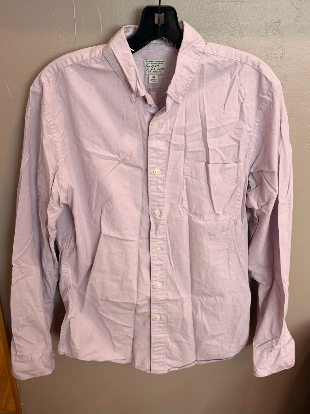 J. Crew Men’s Pastel Purple Slim Secret Wash Button-Down Shirt #463